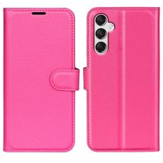 Samsung Galaxy A25 5G Fodral Litchi Läder Rosa