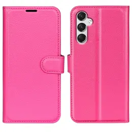 Samsung Galaxy A25 5G Fodral Litchi Läder Rosa