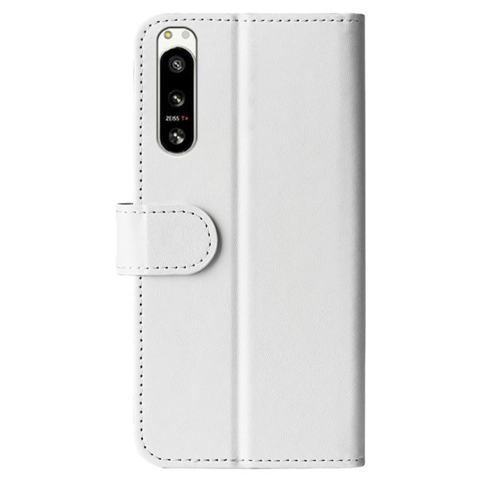 Bild 6, Sony Xperia 5 IV Fodral Crazy Horse Läder Vit