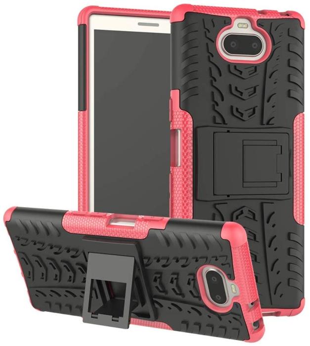 Bild 1, Sony Xperia 10 Plus | Ultimata stöttåliga skalet med stöd | Rosa