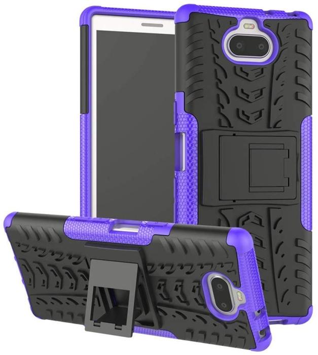 Bild 1, Sony Xperia 10 Plus | Ultimata stöttåliga skalet med stöd | Lila