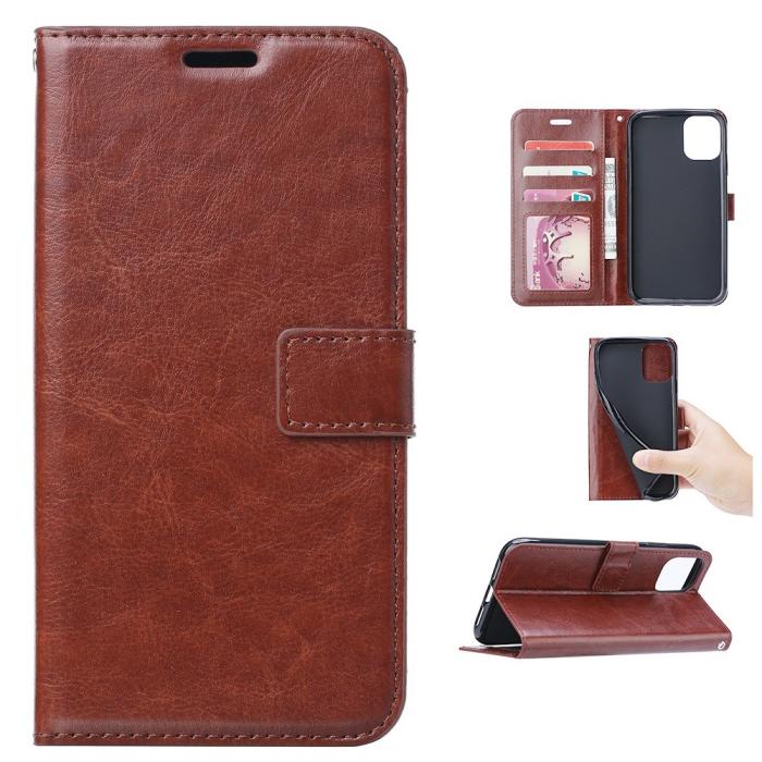 Bild 1, Samsung Galaxy S21 Ultra - Crazy Horse Fodral - Brun