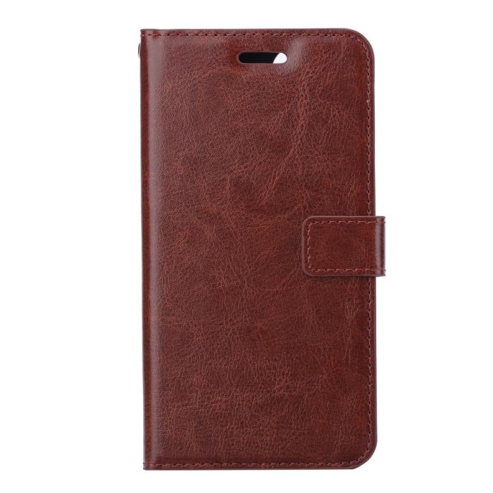 Bild 2, Samsung Galaxy S21 Ultra - Crazy Horse Fodral - Brun