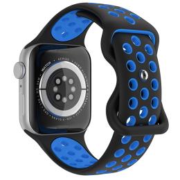 Sportarmband Dual-Color Apple Watch 42/44/45/49 mm (M/L) Svart/Blå