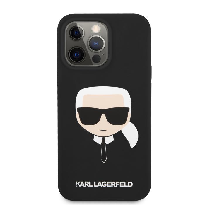 Bild 2, Karl Lagerfeld iPhone 13 Pro Skal Liquid Silikon Svart