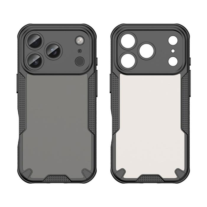 Bild 2, 18 Pro Max/17 Pro Max Skal Frostat Transparent/Svart