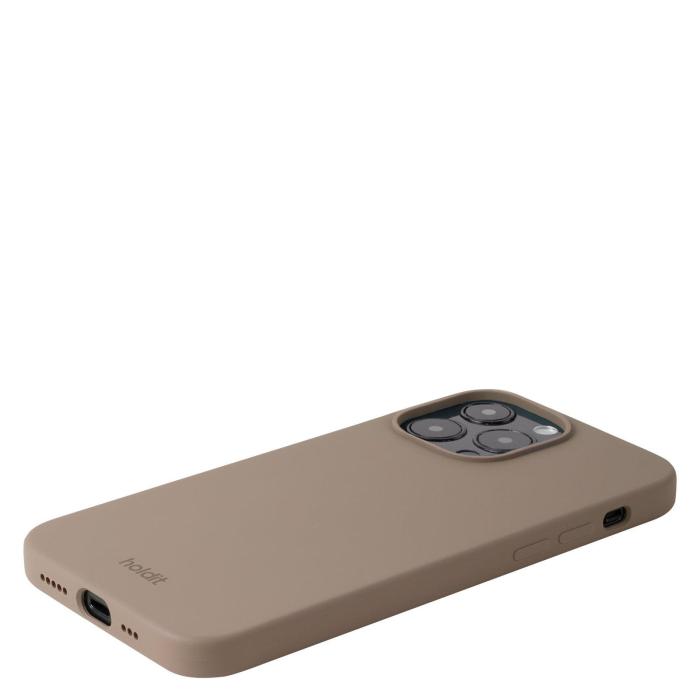 Bild 3, holdit iPhone 14 Pro Max Mobilskal Silikon Mocha Brown