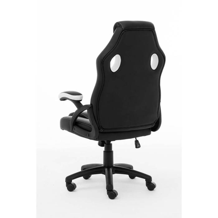 Bild 6, RAPTOR Gamingstol GS-40 Compact Konstläder & Tyg Svart/Vit