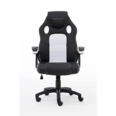 RAPTOR Gamingstol GS-40 Compact Konstläder & Tyg Svart/Vit