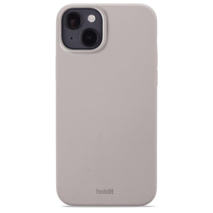 Bild 1, holdit iPhone 15 Plus Mobilskal Silikon Taupe