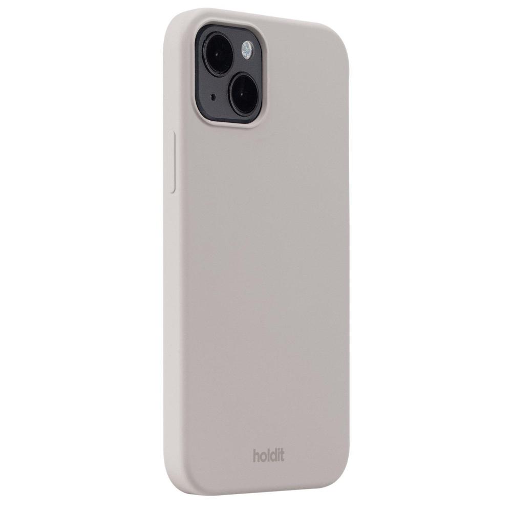 holdit iPhone 15 Plus Mobilskal Silikon Taupe