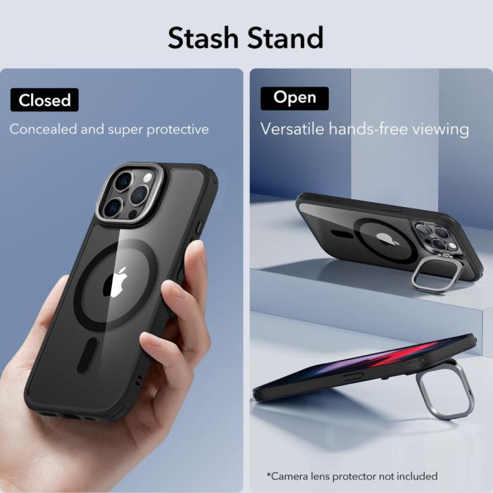 Bild 6, ESR iPhone 15 Pro Max Skal MagSafe Classic Kickstand HaloLock