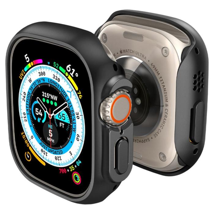 Bild 1, Spigen Apple Watch Ultra 49 mm Skal Thin Fit Svart