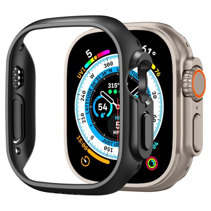 Bild 2, Spigen Apple Watch Ultra 49 mm Skal Thin Fit Svart