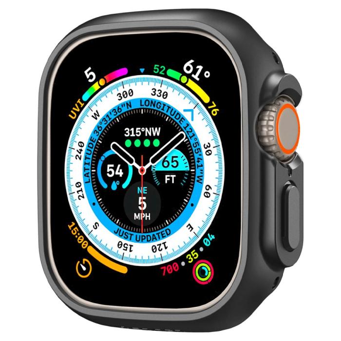 Bild 3, Spigen Apple Watch Ultra 49 mm Skal Thin Fit Svart