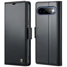 CASEME Google Pixel 11 Pro XL Fodral RFID L&auml;der Svart