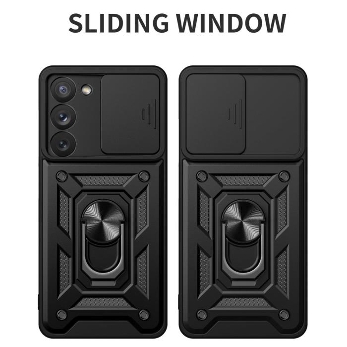 Bild 2, Samsung Galaxy S23 Skal CamShield Ring Hybrid Röd