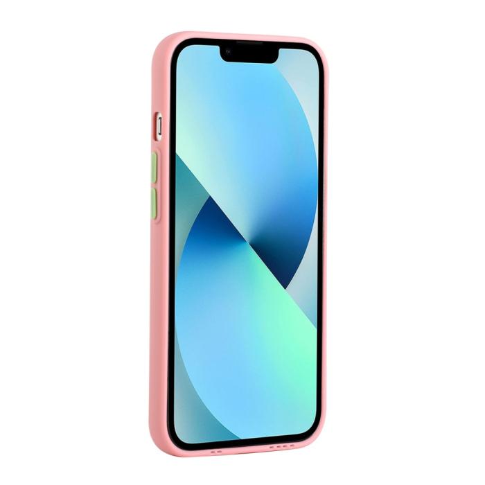 Bild 4, iPhone 13 Skal Med Kortfack Ljus Rosa
