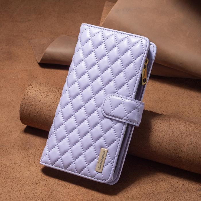 Bild 6, iPhone 15 Plus Fodral Diamond Multifunktionell Lila