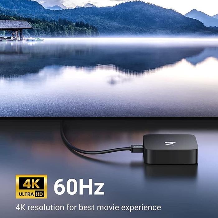 Bild 2, UGREEN 1.5m 90° 4K 60Hz HDMI - HDMI Kabel Elbow Svart