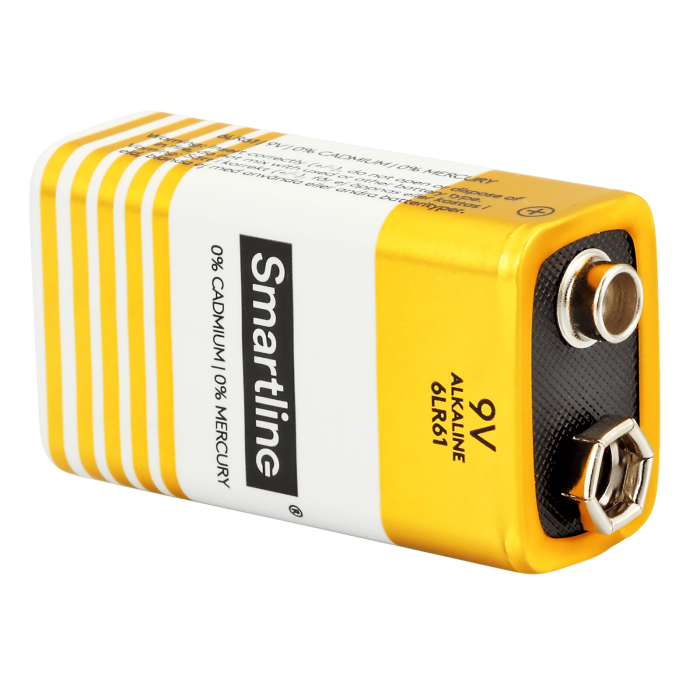 Bild 2, Smartline 6LR61 9V Alkaliskt Batteri 2-pack