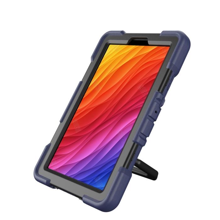 Bild 5, Galaxy Tab A11 Plus Skal Kickstand Shockproof Mörk Blå / Svart