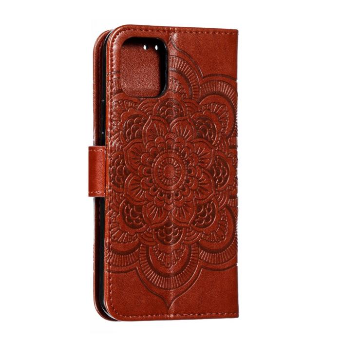 Bild 4, iPhone 11 Plånboksfodral Mandala - Brun