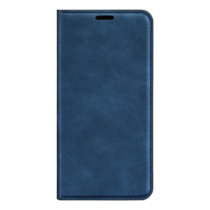 Bild 2, Samsung Galaxy S26 Ultra Fodral Flip Skin Touch Läder Blå