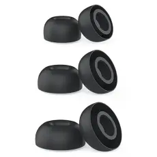 AHASTYLE 3-PACK AirPods Pro 3 &Ouml;ronpluggar Silikon Svart