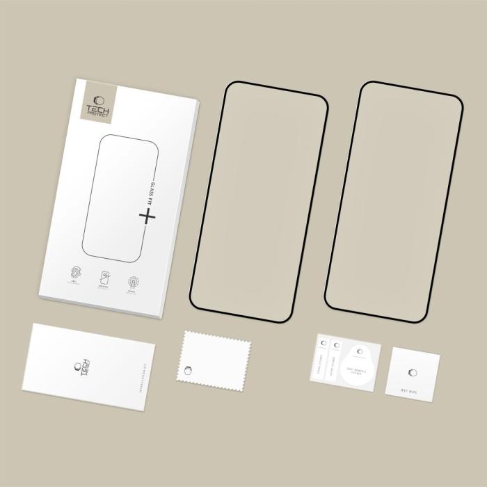 Bild 2, Tech-Protect Xiaomi 15T / 15T Pro 2-PACK Skärmskydd GlassFit+