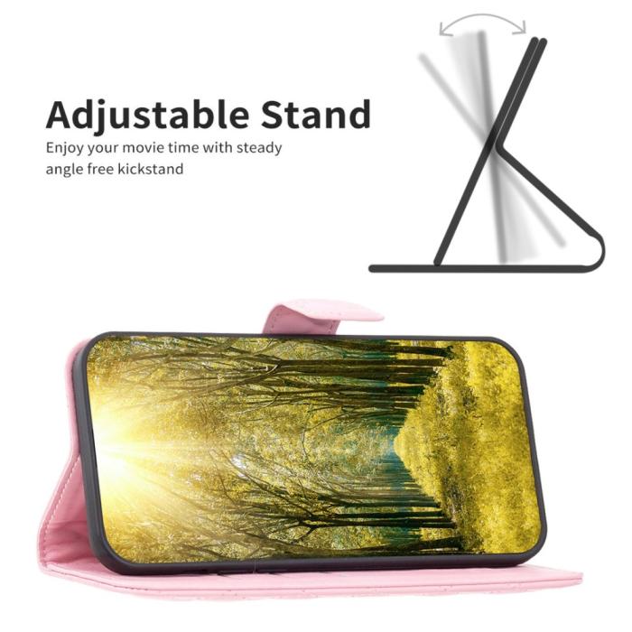 Bild 2, Samsung Galaxy A04s / A13 4G/5G Fodral Diamond Läder Ljus Rosa