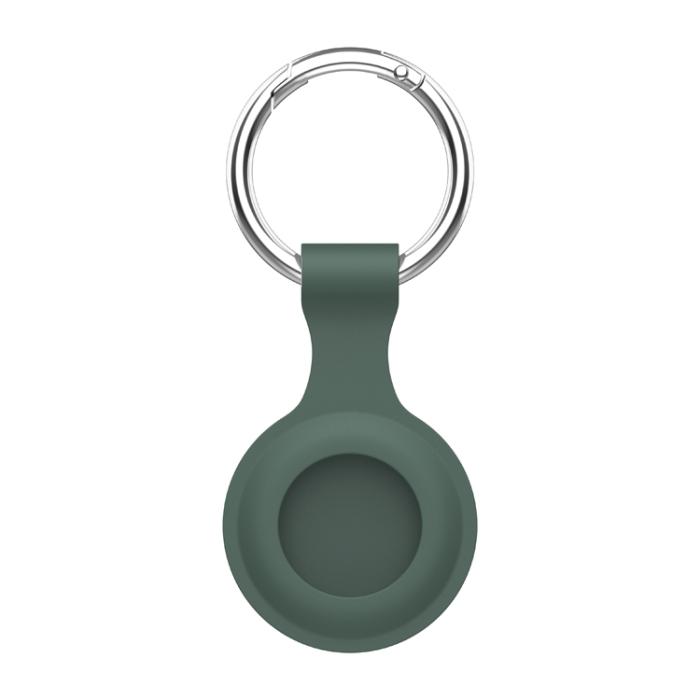 Bild 1, AirTag Hållare med nyckelring - Oliv-Grön