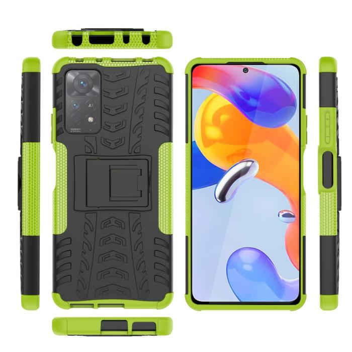 Bild 6, Xiaomi Redmi Note 11 Pro 5G Skal Stöttåligt med Stöd Grön