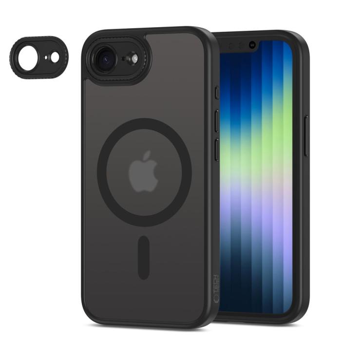 Bild 2, Tech-Protect iPhone 17e / 16e Skal MagSafe MagCam Matt Svart