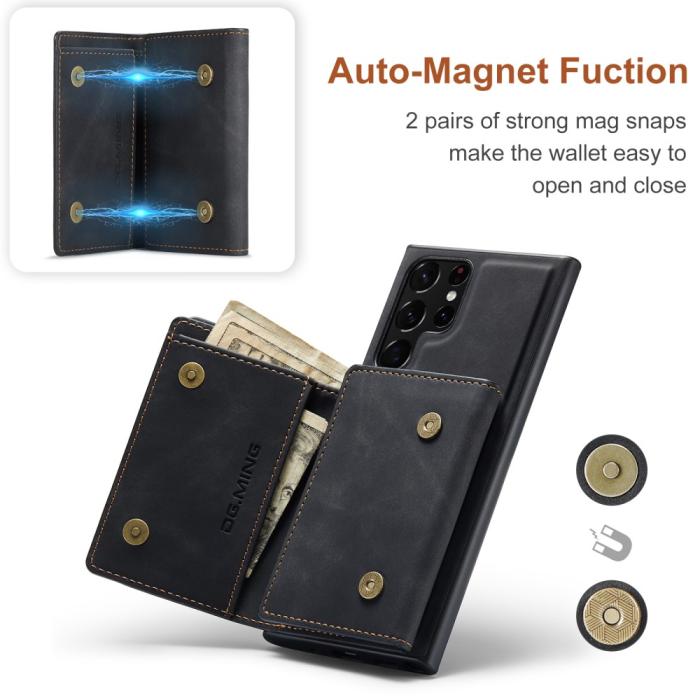 Bild 6, DG.MING Samsung Galaxy S22 Ultra Skal 2in1 Magnetisk Avtagbart Kortfack