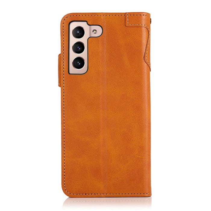 Bild 3, KHAZNEH Samsung Galaxy S22 Fodral Läder Brun
