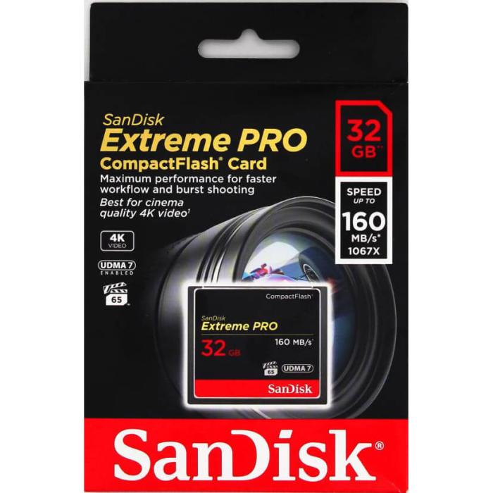 Bild 2, SanDisk CF Extreme Pro 32 GB 160MB/s Minneskort