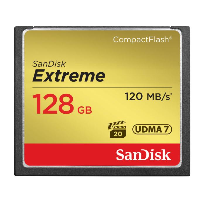 Bild 1, SanDisk CF Extreme 128GB 120MB/s Minneskort