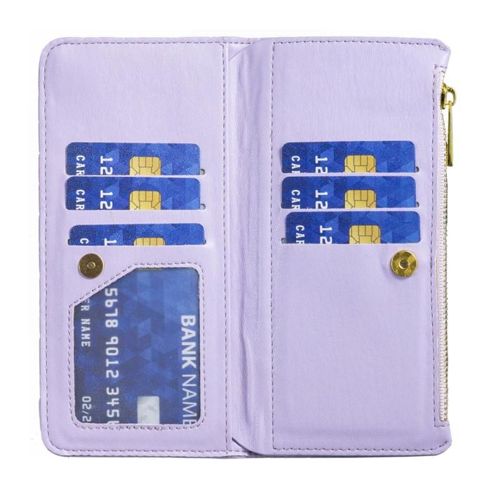 Bild 4, BINFEN Galaxy S25 Ultra Fodral Diamond Multifunktionell Lila