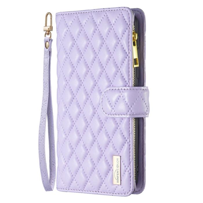 Bild 5, BINFEN Galaxy S25 Ultra Fodral Diamond Multifunktionell Lila