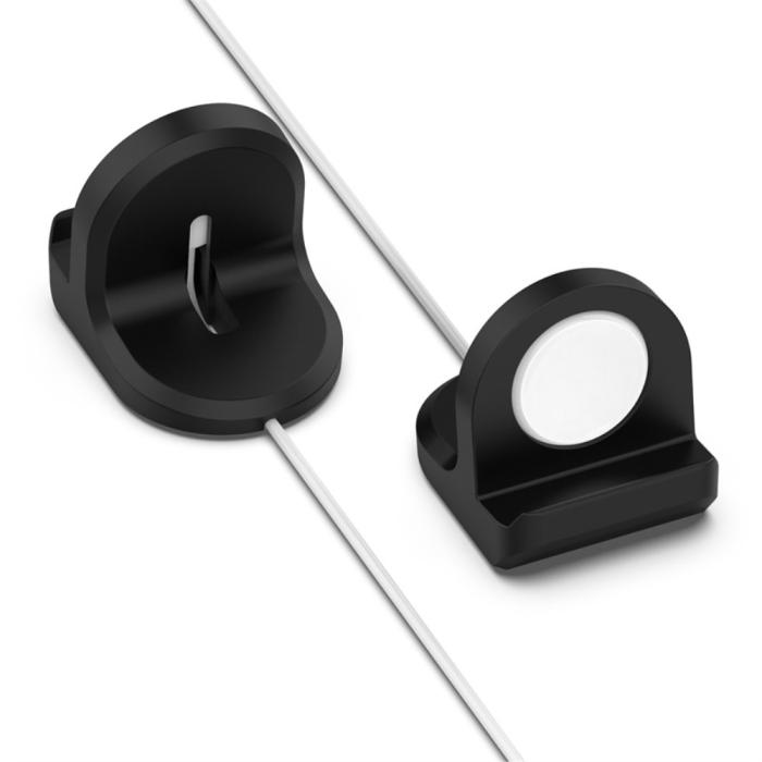 Bild 6, Google Pixel Watch Laddningsstativ Silikon Svart