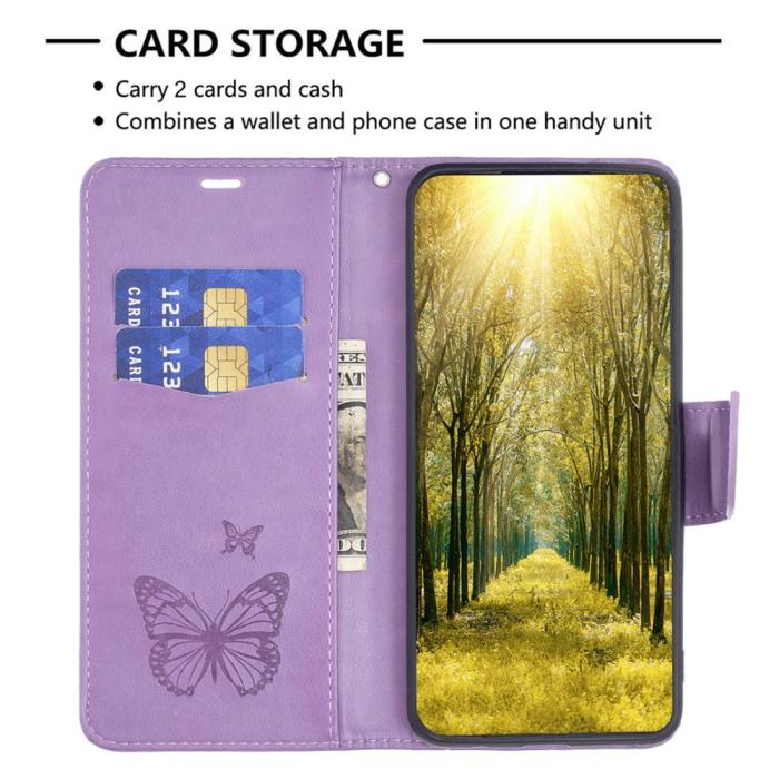Bild 2, Xiaomi Redmi Note 12 Pro 5G Fodral Med Fjäril Tryck Lila