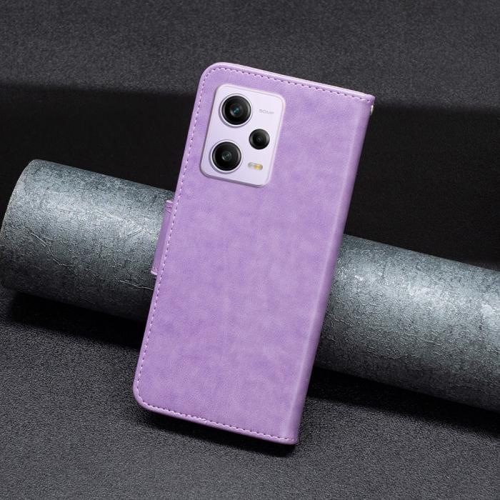Bild 4, Xiaomi Redmi Note 12 Pro 5G Fodral Med Fjäril Tryck Lila