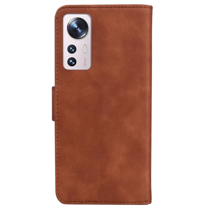 Bild 3, Xiaomi 12 Pro Fodral Skin Touch Brun