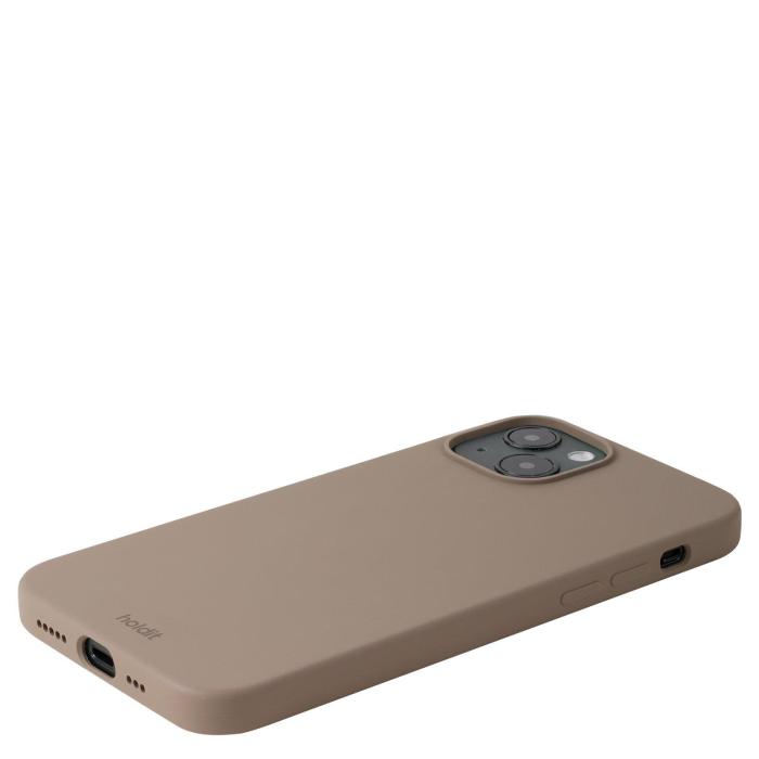 Bild 3, holdit iPhone 15 Plus Mobilskal Silikon Mocha Brown