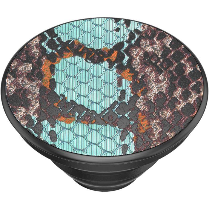 Bild 5, PopSockets Avtagbart Grip med Ställfunktion LUXE Embossed Metal Water Snake