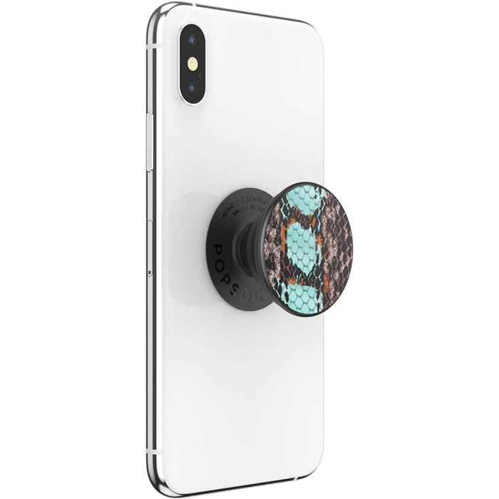 Bild 9, PopSockets Avtagbart Grip med Ställfunktion LUXE Embossed Metal Water Snake