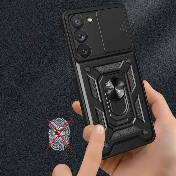 Bild 6, Samsung Galaxy S23 Skal CamShield Ring Hybrid Röd
