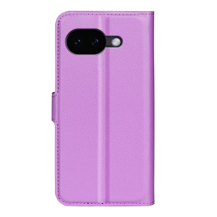 Bild 6, Google Pixel 10a Fodral Litchi Läder Lila