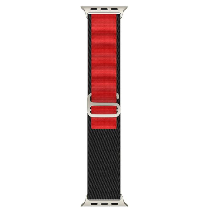 Bild 3, Apple Watch 38/40/41 mm Armband Alpine Pro Loop Svart/Röd